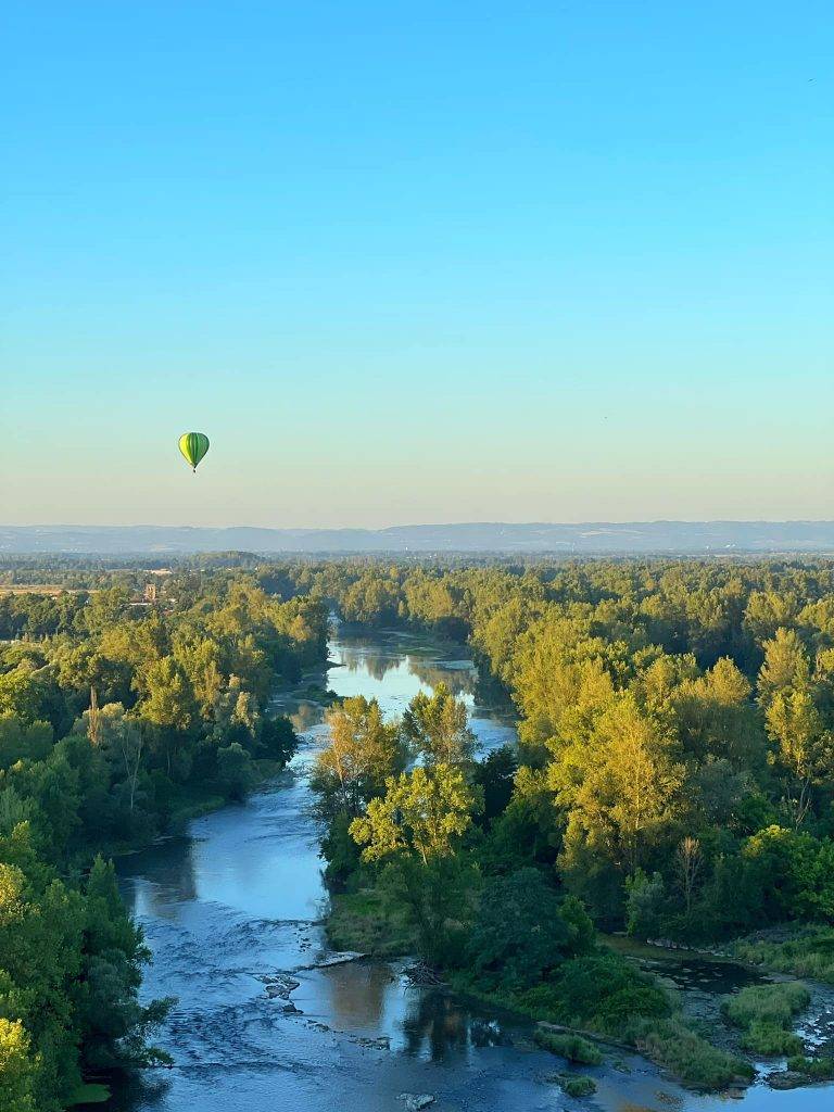 Montgolfière au dessus de la Loire